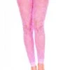 Legging Fin Dentelle Rose