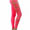 Legging Rose Sexy Moulant Ajouré -Tenue Femme Sexy legging rose sexy moulant ajoure