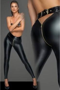 Leggings Fetish Wetlook Zippé