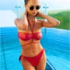 Maillot De Bain 2 Pièces Rouge Coralya -Tenue Femme Sexy maillot de bain 2 pieces rouge coralya