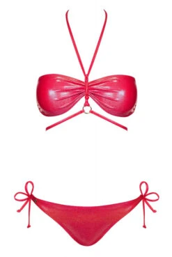 Maillot De Bain 2 Pièces Rouge Coralya -Tenue Femme Sexy maillot de bain 2 pieces rouge coralya 4