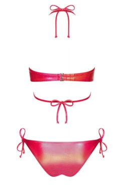 Maillot De Bain 2 Pièces Rouge Coralya -Tenue Femme Sexy maillot de bain 2 pieces rouge coralya 5