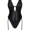 Maillot De Bain Noir Une Pièce -Tenue Femme Sexy maillot de bain noir une piece
