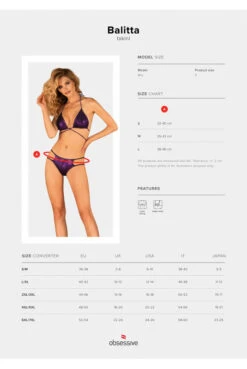 Maillot De Bain Violet 2 Pièces Balitta -Tenue Femme Sexy maillot de bain violet 2 pieces balitta 4