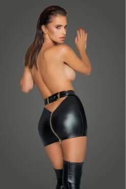 Mini Jupe Wetlook Zippée 9 Mini Jupe Wetlook Zippée -Tenue Femme Sexy mini jupe wetlook zippee 2
