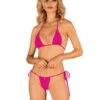 Mini Maillot De Bain 2 Pièces Rose Bella Vista -Tenue Femme Sexy mini maillot de bain 2 pieces rose bella vista