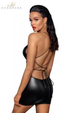 Mini Robe Club Libertin Wetlook Dos Lacé 13 Mini Robe Club Libertin Wetlook Dos Lacé -Tenue Femme Sexy mini robe club libertin wetlook dos lace 5