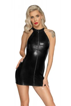 Mini Robe Fetish Zippée Effet Serpent Wetlook 12 Mini Robe Fetish Zippée Effet Serpent Wetlook -Tenue Femme Sexy mini robe fetish zippee effet serpent wetlook 2