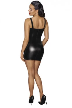 Mini Robe Zippée Wetlook Fetish Et Dentelle 17 Mini Robe Zippée Wetlook Fetish Et Dentelle -Tenue Femme Sexy mini robe zippee wetlook fetish et dentelle 7