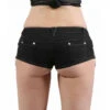 Mini Short Sexy Noir Avec Strass -Tenue Femme Sexy mini short sexy noir avec strass