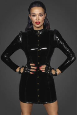 Robe Courte Fetish Manches Longues Vinyle