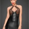 Robe Fetish Courte Moulante Seins Transparents -Tenue Femme Sexy robe fetish courte moulante seins transparents