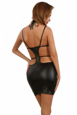 Robe Fetish Sexy Libertine WetLook Design -Tenue Femme Sexy robe fetish sexy libertine wetlook design 2