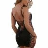 Robe Noire Sexy Lacages Dos Et Cotés