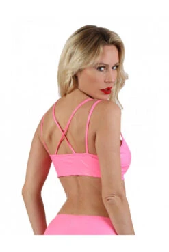 Top Court Rose Avec Zip -Tenue Femme Sexy top court rose avec zip 1