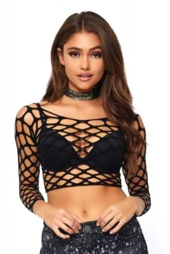 Top Filet Manche Longue