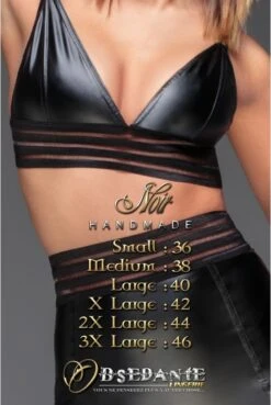 Top Soutien Gorge Fetish WetLook Noir HandMade -Tenue Femme Sexy top soutien gorge fetish wetlook noir handmade 10