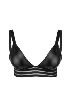 Top Soutien Gorge Fetish WetLook Noir HandMade -Tenue Femme Sexy top soutien gorge fetish wetlook noir handmade 8