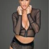 Top Tulle Transparent Zippé Fetish