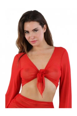Top Voile Rouge Réglable