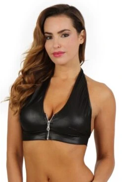 Tenue Femme Sexy 28 Top WetLook Zip Fetish