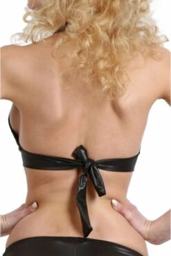 Top WetLook Zip Fetish -Tenue Femme Sexy top wetlook zip fetish 4